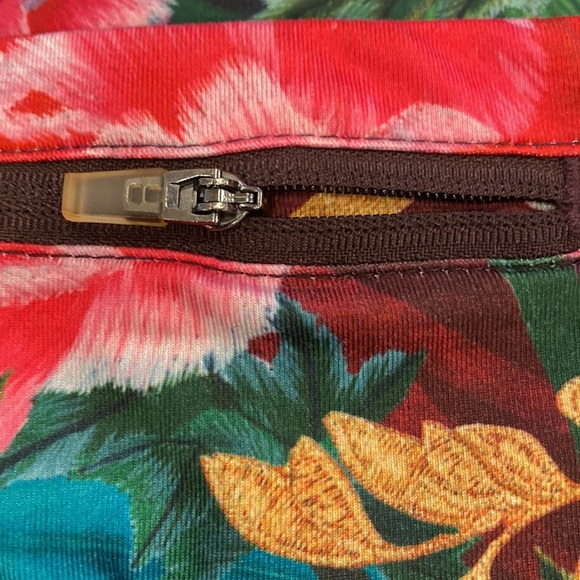 Desigual Sport 2 in 1 Skirt Oriental Tropical Floral Skort Size Large - Picture 10 of 16